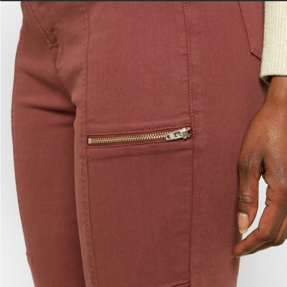 Pistola - Maroon / Burgundy |  Zipper Detail Mid-Rise Skinny Jean- Size: 26 - Picture 2 of 11